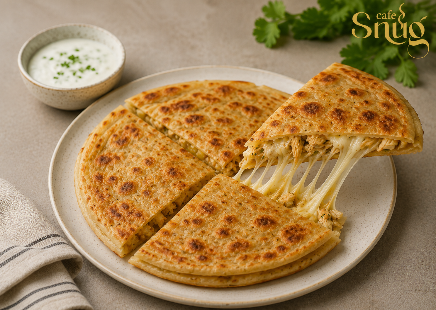 Aloo Chicken Cheese Paratha